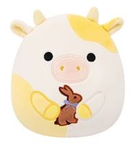 Kniha Squishmallows Žlutá kravička s čoko zajícem Bodie