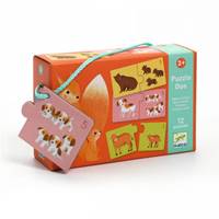 Kniha Puzzle Duo Mláďatá zvierat