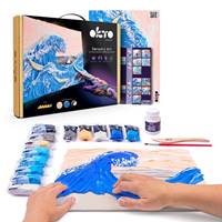 Kniha OKTO kreatívna 3D sada “Vlny v Kanawaga” 30x40cm