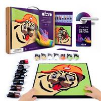 Kniha OKTO Maľovanie hmotou podľa čísel "Buldoček" 29x29 cm