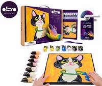 Kniha OKTO Maľovanie hmotou podľa čísel "Mačka" 29x29 cm