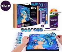 Kniha OKTO výtvarný set Manga motív živlov "Voda" 30x40 cm