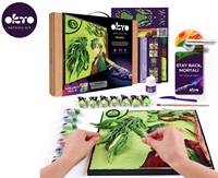 Kniha OKTO výtvarný set Manga motív živlov "Zem" 30x40 cm