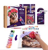 Kniha OKTO Maľba a 3D modelovanie obraz mačka 30x40cm