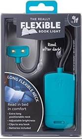 Kniha Lampička Flexible book light tyrkysová