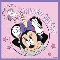 Kniha Servítky Minnie Unicorn Dreams 33x33cm 20ks