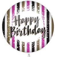 Fóliový balón Happy Birthday 46cm