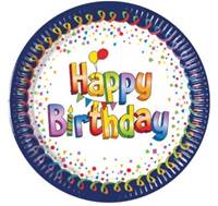 Taniere Happy Birthday 23cm 8ks