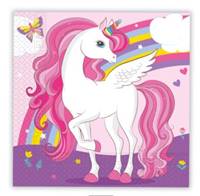 Kniha Servítky Jednorožec 33x33cm 20ks