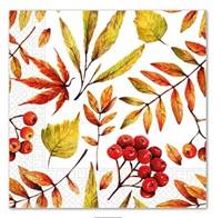 Kniha Servítky jesenné listy 33x33cm 20ks