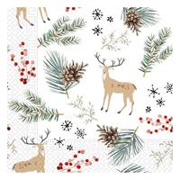 Kniha Servítky vianočné 33x33cm 20ks