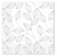 Kniha Servítky zelené listy 33x33cm 20ks