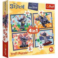 Puzzle Lilo & Stitch Prázdniny na Havaji 4v1 (35,48,54,70 dílků)