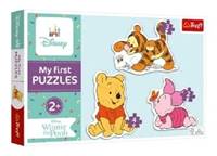 Baby puzzle Medvídek Pú 3v1