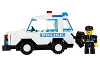 Kniha Stavebnica Alleblox Polícia 107ks