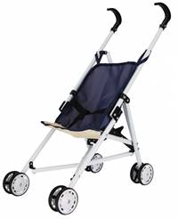 Kniha Kočík pre bábiky kovový rám Navy Blue 53cm