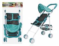 Kniha Kočík pre bábiky modro-šedý