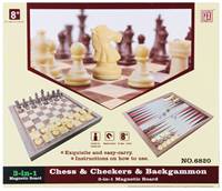 Kniha Hra šachy magnetické 3v1