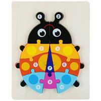 Drevená skladačka lienka 18x23cm