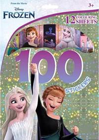 Kniha 100 samolepiek s maľovankovými listami Ľadové kráľovstvo