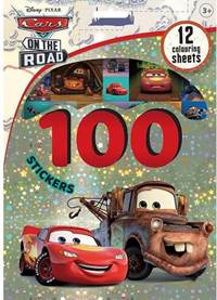 Kniha 100 samolepiek s maľovankovými listami Autá