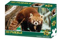 Puzzle 3D Panda červená 100 dielikov