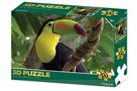 Puzzle 3D Tukan 100 dielikov