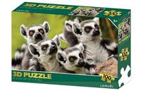 Puzzle 3D Lemur 100 dielikov