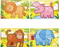 Kniha Viga drevené puzzle džungla