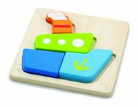 Kniha Viga Drevené puzzle pre najmenších loď 4ks