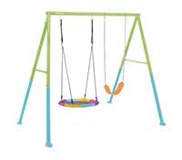 Intex 44125 Farebná Hojdačka Saucer & Swing Dvojprvková súprava