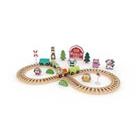 Hrací set s kolejemi Farma 35 ks