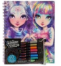 Nebulous Stars Omaľovánky s čiernými stranami Isadora