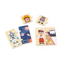 Kniha Viga Drevené puzzle profesie 24ks