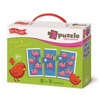 Kniha Far far land Puzzle vzdelávacie Počty