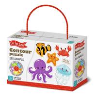 Kniha Far far land Puzzle morské zvieratká 5ks