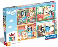 Kniha Clementoni Puzzle 4v1 Bluey