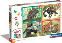 Kniha Clementoni Puzzle 4v1 Roztomilé maznanie