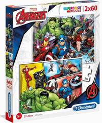 Kniha Puzzle 2x60 Avengers Clementoni