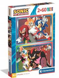 Kniha Puzzle 2x60 Sonic Clementoni