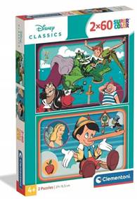 Kniha Puzzle 2x60 Disney Klasika Clementoni