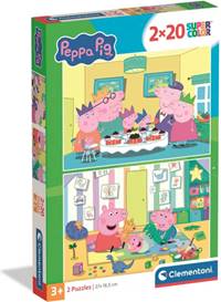 Puzzle 2x20 Prasátko Peppa 2026