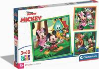 Clementoni Puzzle 3x48 Mickey junior