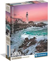 Kniha Clementoni Puzzle Prvý sneh pri Portland Head 1000ks