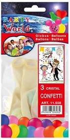 Kniha Balóny s konfetami 3ks