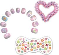 Kniha Nalepovacie nechty s nálepkami kvetinky