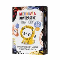 Kniha Míľnikové a kontrastné kartičky 2v1 - 20 obojstranných kartičiek