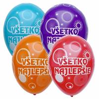 Kniha Balóny VŠETKO NAJLPEŠIE farebné 100ks