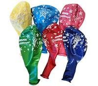 Balóny 6ks s maďarským nadpisom "Boldog szülinapot"