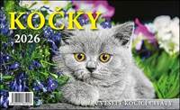 Kniha Kočky 2026 - stolní kalendář
